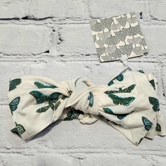 NWT Kate Quinn Modal Turquoise Moth Romper and Headband 18-24 mths/Lg - Picture 3 of 4